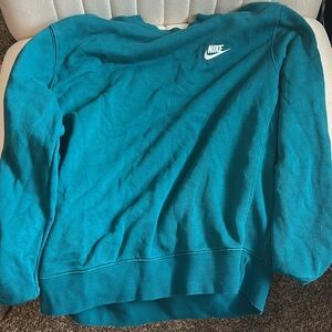 Nike Women's Teal Crew Neck Sweater